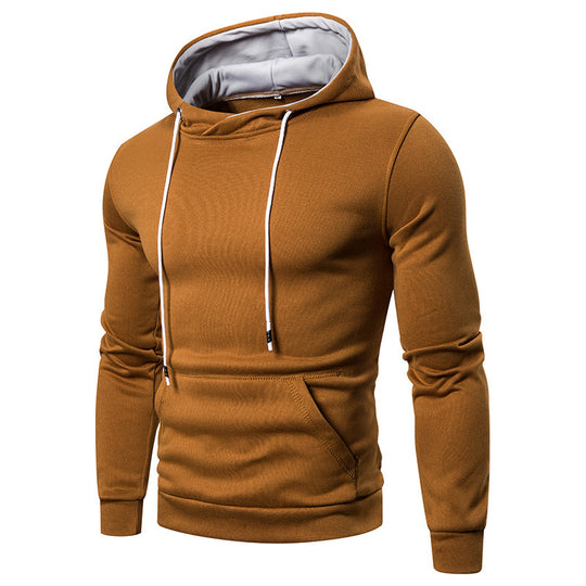 Herren Sportlicher Kapuzenpullover aus weichgewebtem Material mit praktischer Kängurutasche EB