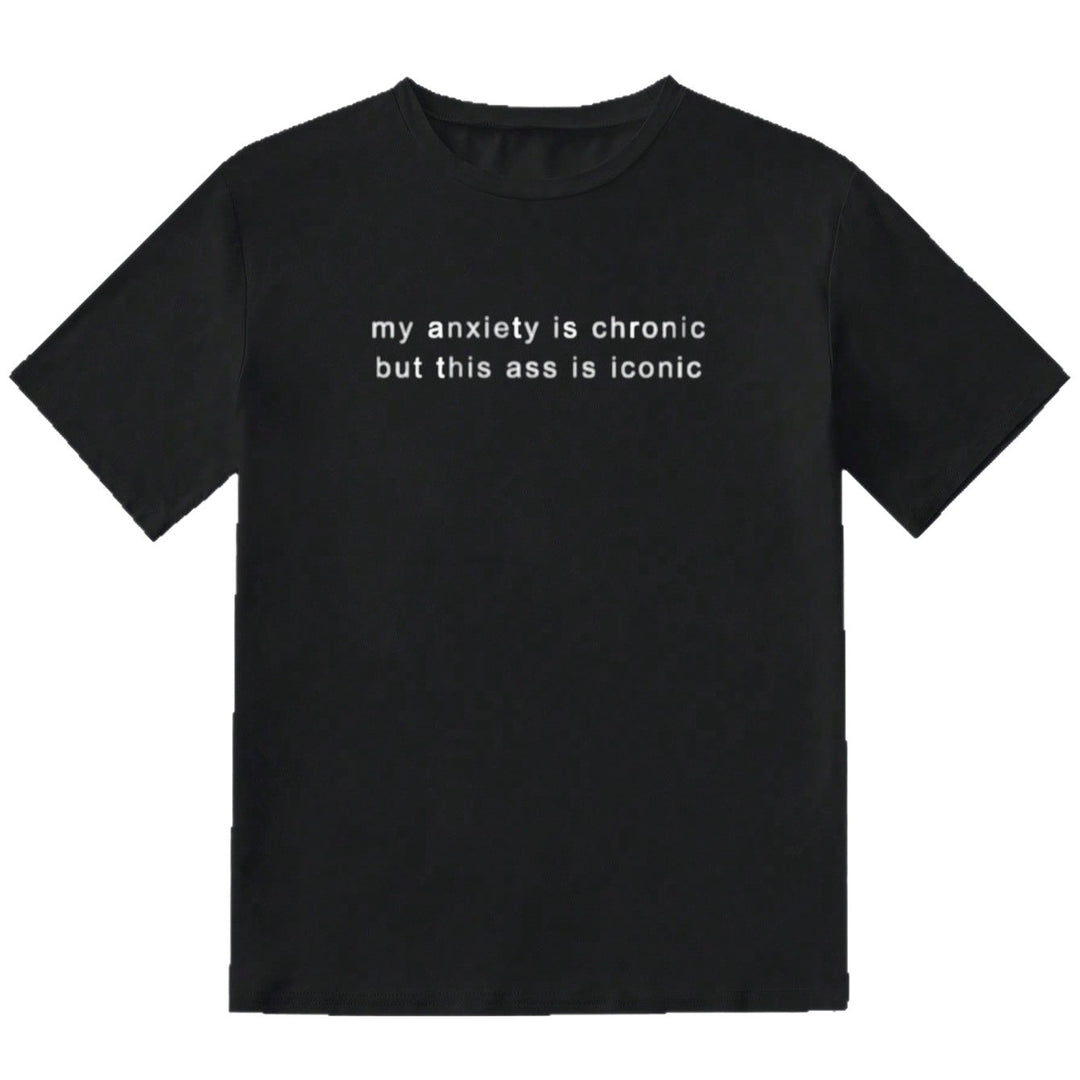 Damen T-Shirt mit kreativem Statement und lässigem Schnitt EB
