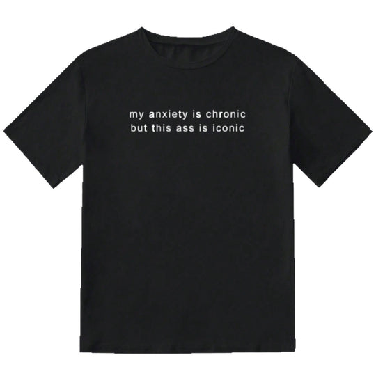 Damen T-Shirt mit kreativem Statement und lässigem Schnitt EB