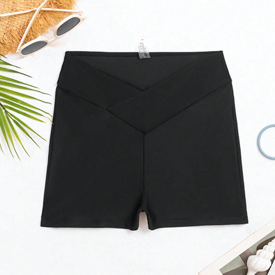 Damen Hochtaillierte Badeshorts EB