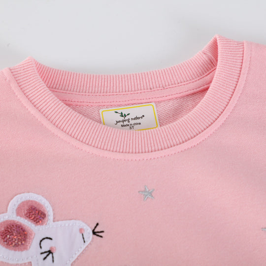 Mädchen Sweatshirt mit Tüllrock und niedlicher Tierstickerei EB
