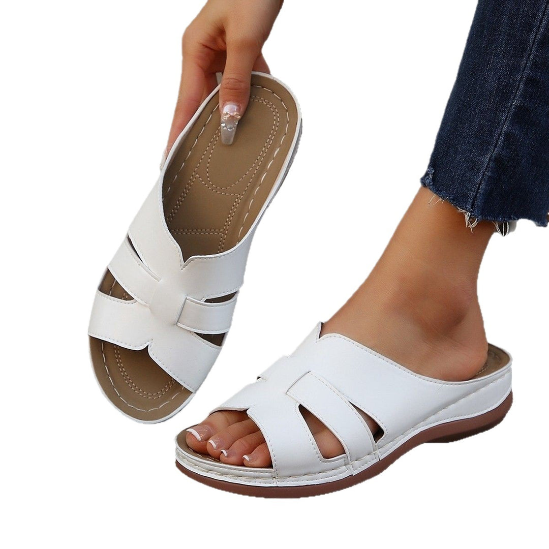 Damen Komfortable und stilvolle Clogs mit modischem Riemendesign EB
