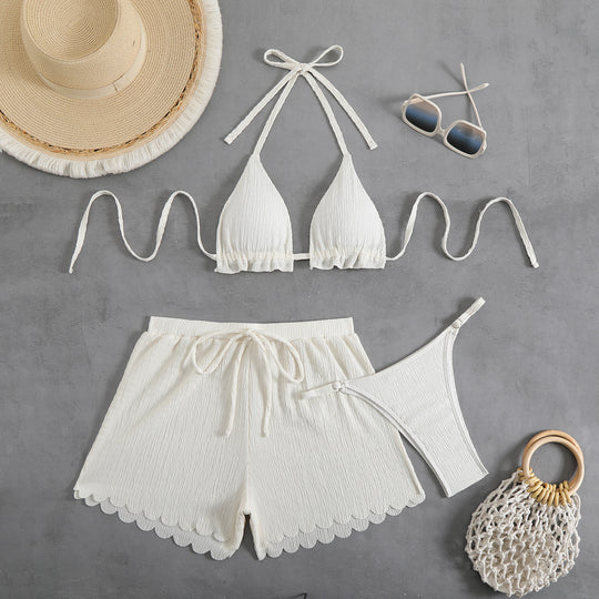 Damen Bikini-Set mit raffiniertem Hosenrock EB