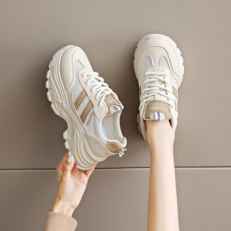 Damen Sportliche Lauf sneakers mit gepolsterter Sohle und atmungsaktivem Obermaterial EB
