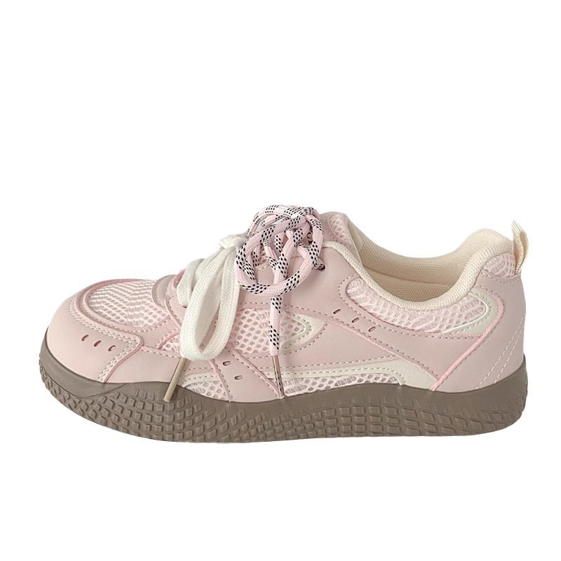 Damen Sportliche Freizeitsneakers mit atmungsaktiver Mesh-Oberfläche EB