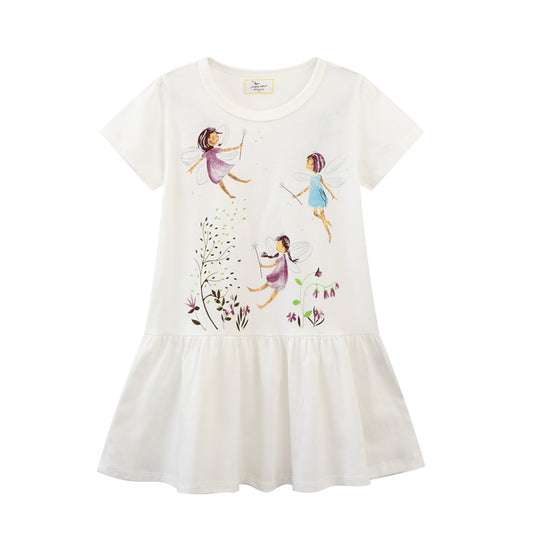Mädchen Tüllkleid mit zauberhaftem Feenmotiv EB