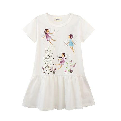 Mädchen Tüllkleid mit zauberhaftem Feenmotiv EB