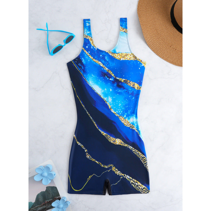 Damen Sportlicher Badeanzug mit atmungsaktivem Material EB