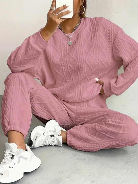 Damen gemütlicher Strickanzug EB