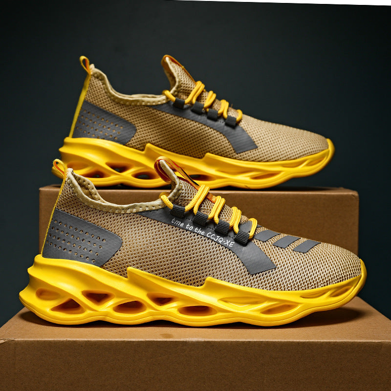 Damen Sportliche Dämpfung Sneakers mit atmungsaktivem Obermaterial EB