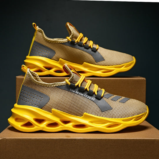 Damen Sportliche Dämpfung Sneakers mit atmungsaktivem Obermaterial EB
