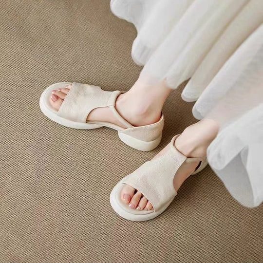 Damen modische Sandalen mit ergonomischem Fußbett und rutschfester Sohle EB