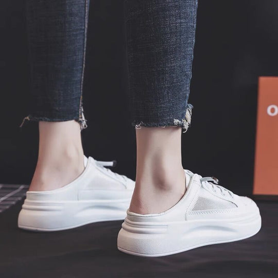 Damen Slip-On Sneakers mit atmungsaktiver Netzstruktur und dämpfender Laufsohle EB