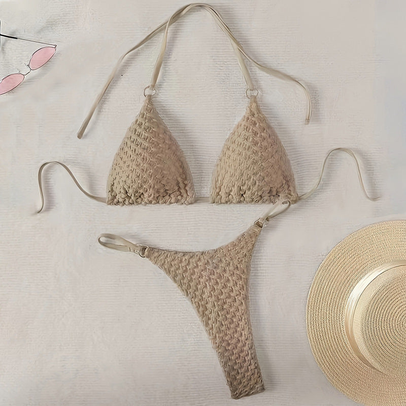 Damen Triangel-Bikini mit raffinierten Details EB
