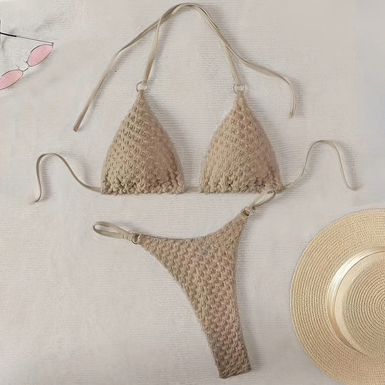 Damen Triangel-Bikini mit raffinierten Details EB