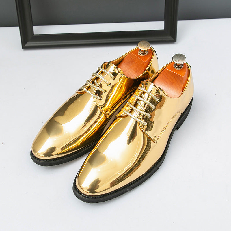 Damen Elegante und glänzende Schnürschuhe EB