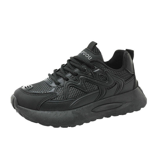 Damen Sportliche Sneakers mit atmungsaktiver Mesh-Struktur und gepolsterter Sohle EB