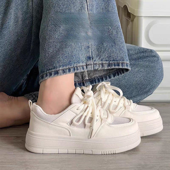 Damen Chunky Sneakers mit atmungsaktiver Textiloberfläche und stabiler Sohle EB