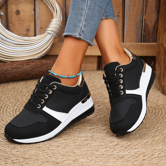 Damen Sportliche Sneakers mit gepolsterter Sohle und atmungsaktivem Obermaterial EB