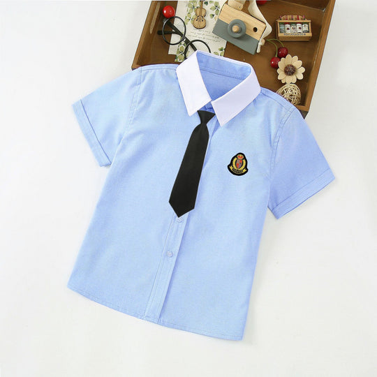 Jungen Elegantes Kurzarmhemd mit Fliege EB