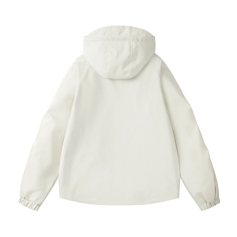 Damen technische Outdoor-Jacke mit atmungsaktiver Membran und verstellbarer Kapuze EB