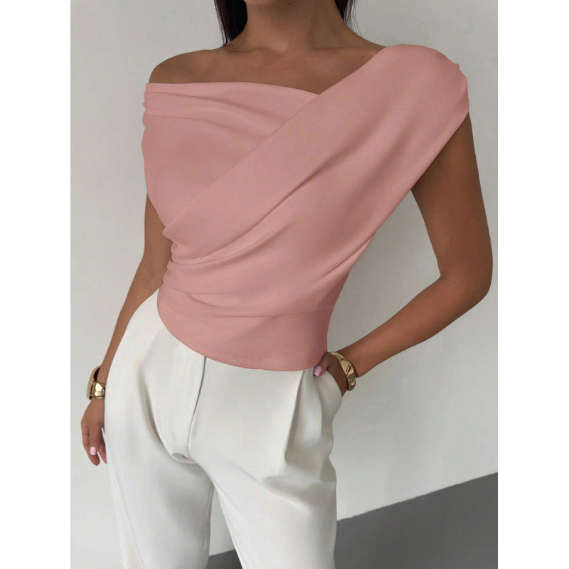 Damen Wickeloberteil mit weichem Stoff und elegantem Design EB