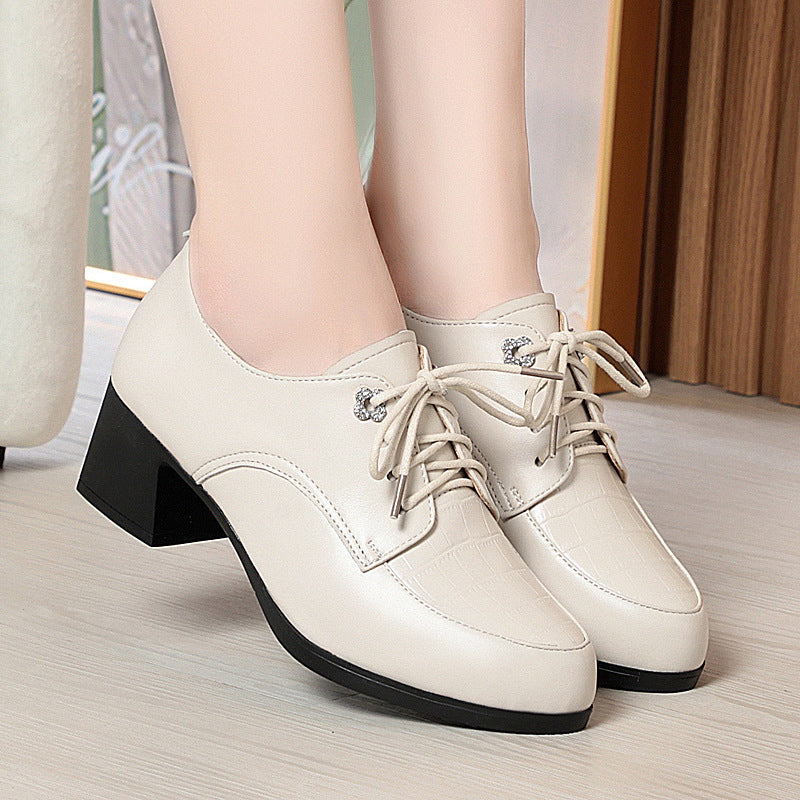 Damen Elegante Schnürschuhe mit modischem Kettendetail EB