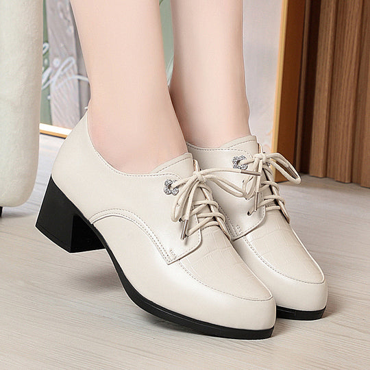 Damen Elegante Schnürschuhe mit modischem Kettendetail EB