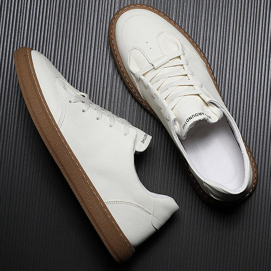 Damen lässige Leder Sneakers EB