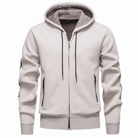 Herren Sportliche Kapuzenjacke mit innovativem Materialmix EB