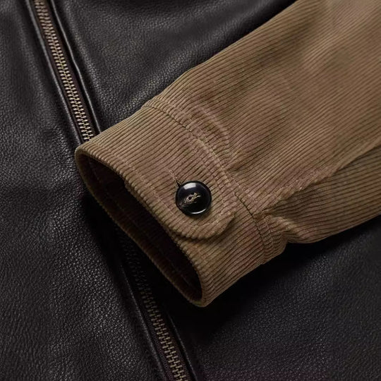 Herren modische jacke mit Cordärmel EB