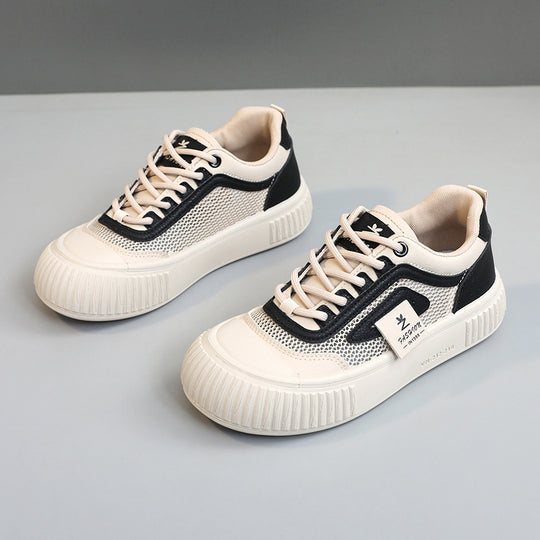 Damen modische Sneakers mit atmungsaktiver Mesh-Oberfläche und dämpfender Sohle EB