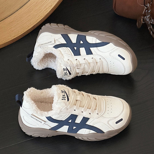Damen Sportliche Sneakers mit kuscheligem Innenfutter und atmungsaktivem Obermaterial EB