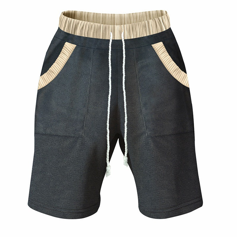 Herren Freizeit-Shorts mit elastischem Bund und praktischen Seitentaschen EB