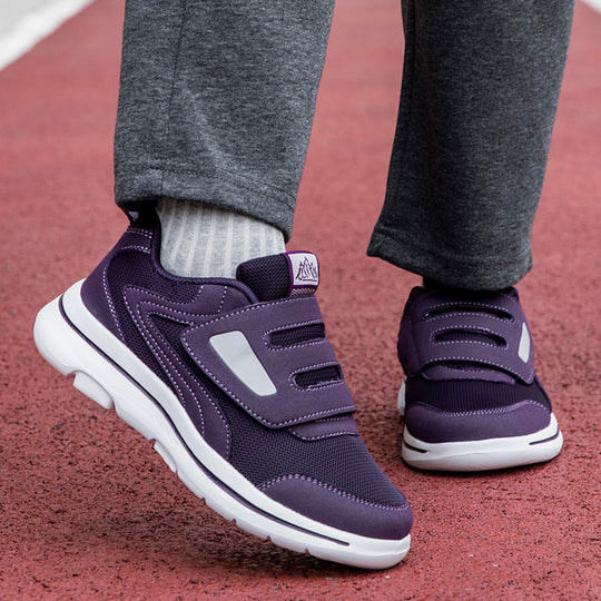 Damen Freizeitsneaker mit verstellbarem Klettverschluss und atmungsaktiver Mesh-Oberfläche EB
