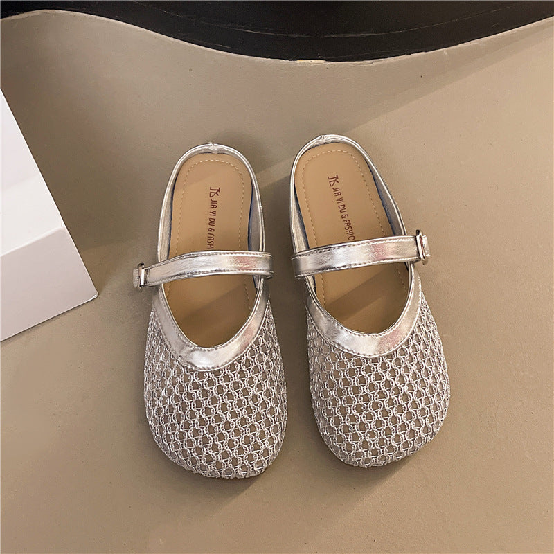 Damen Bequeme und elegante Ballerinas mit verstellbarem Riemen EB