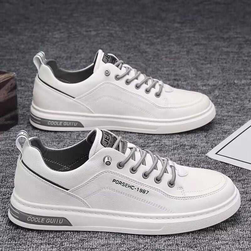 Damen modische Sneakers aus hochwertigem Kunstleder mit dämpfenden Sohlen EB