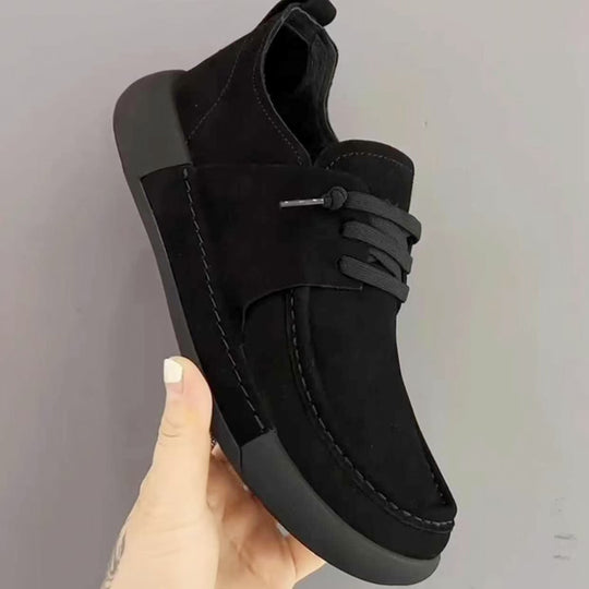 Damen lässige Schnürschuhe aus hochwertigem Wildleder EB