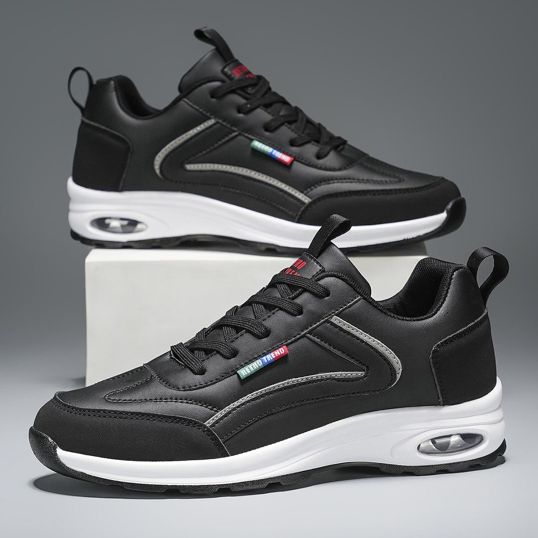 Herren atmungsaktive Freizeit-Plateau-Sneaker mit Luftkammersohle und gepolstertem Komfortfußbett EB