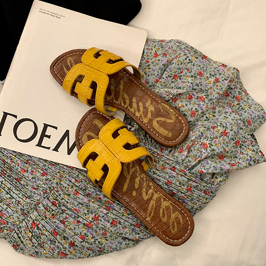 Damen komfortable Sandalen mit elastischen Riemen und trendigem Design EB