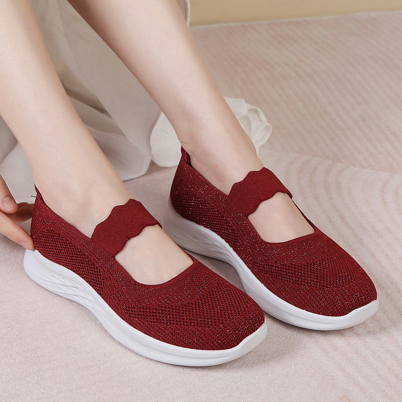 Damen Leichte und atmungsaktive Slip-On Laufschuhe EB