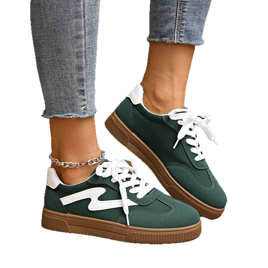 Damen Sportliche Sneakers mit innovativer Farbkombination EB