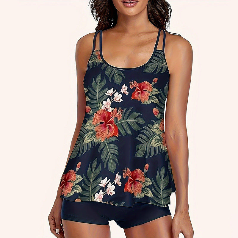 Damen sommerliches Tankini-Oberteil mit sportlichem Schnitt EB