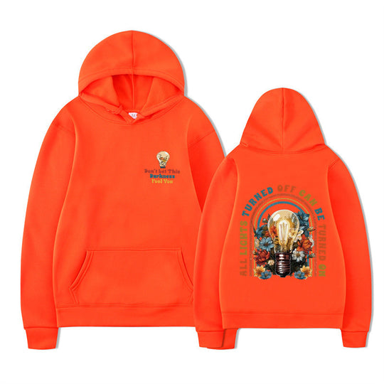 Damen Kapuzenpullover mit buntem Motiv und entspannter Passform EB