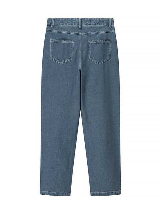 Damen High-Waist Jeans im modernen Karomuster EB
