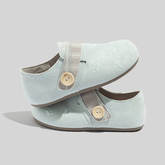 Damen Komfortable Slipper mit modischem Riemen und weicher Sohle EB