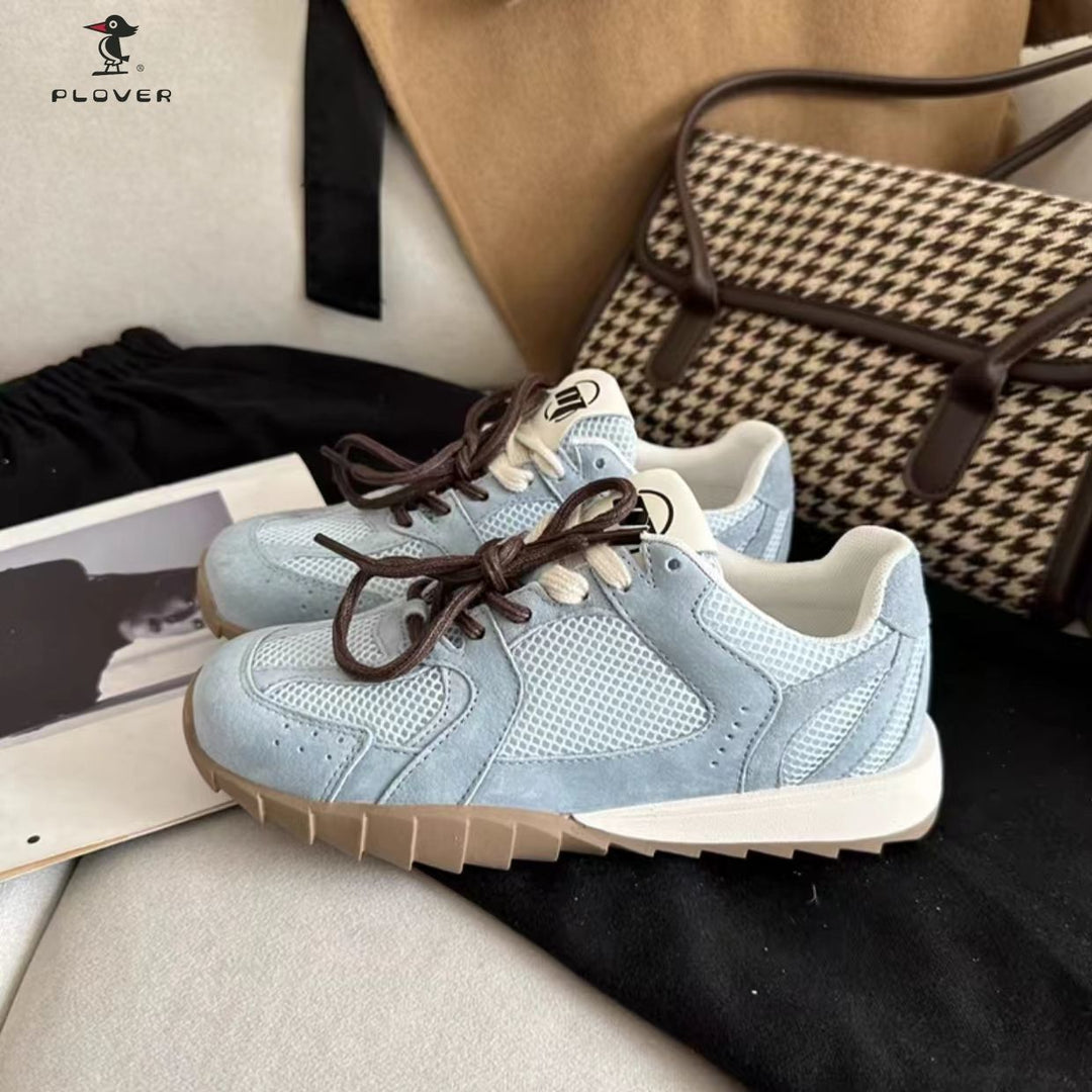 Damen Sportliche Sneakers mit atmungsaktiver Mesh-Oberfläche und stabiler Laufsohle EB