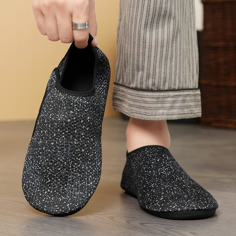 Damen nan nahtloser Strick-Slipper mit ultraflexibler Antirutschsohle EB