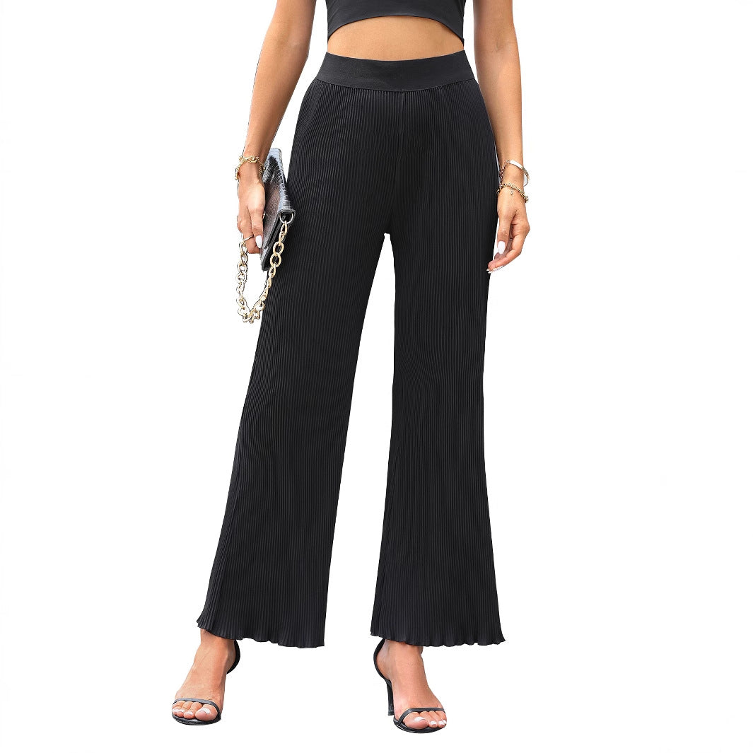 Damen Plisseehose mit elegantem Schnitt und hohem Bund EB