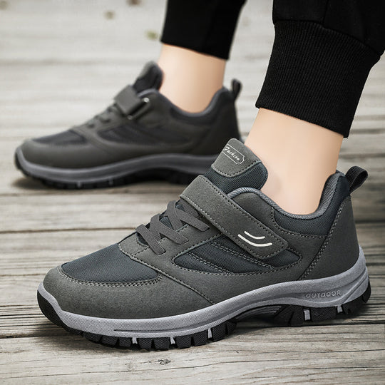 Damen Sportliche und atmungsaktive Sneakers mit Klettverschluss EB